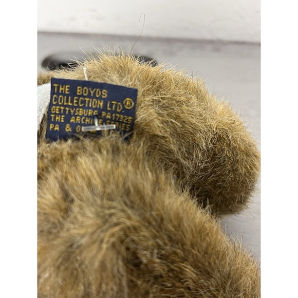 Vintage Harvard Collegiate Boyd's Teddy Bear 8" Plush White Sweater - Picture 6 of 6